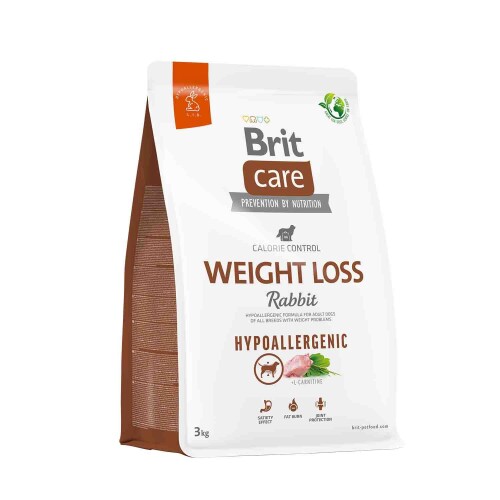 Brit Care Hipoalerjenik Weight Loss Tavşan Etli Kilo Dengeleyici Diyet Yetişkin Köpek Maması 3 kg